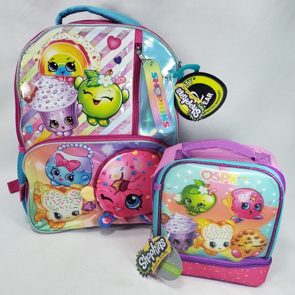 shopkins backpack and lunchbox set